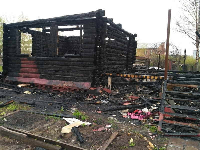Снос домов после пожара